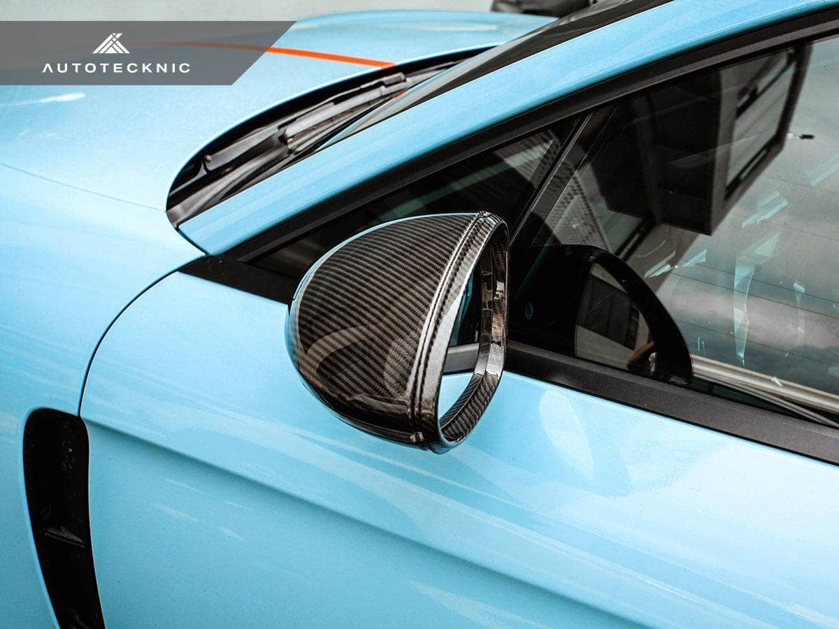 AutoTecknic Replacement Dry Carbon Mirror Covers - Porsche 971 Panamera Secondary image
