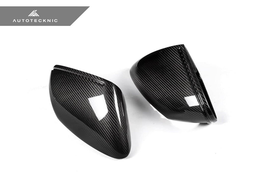 Kies-Motorsports AutoTecknic USA AutoTecknic Replacement Dry Carbon Mirror Covers - Porsche 9J1 Taycan