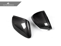 Kies-Motorsports AutoTecknic USA AutoTecknic Replacement Dry Carbon Mirror Covers - Porsche 9J1 Taycan
