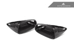 Kies-Motorsports AutoTecknic USA AutoTecknic Replacement Dry Carbon Mirror Covers - Porsche 9J1 Taycan
