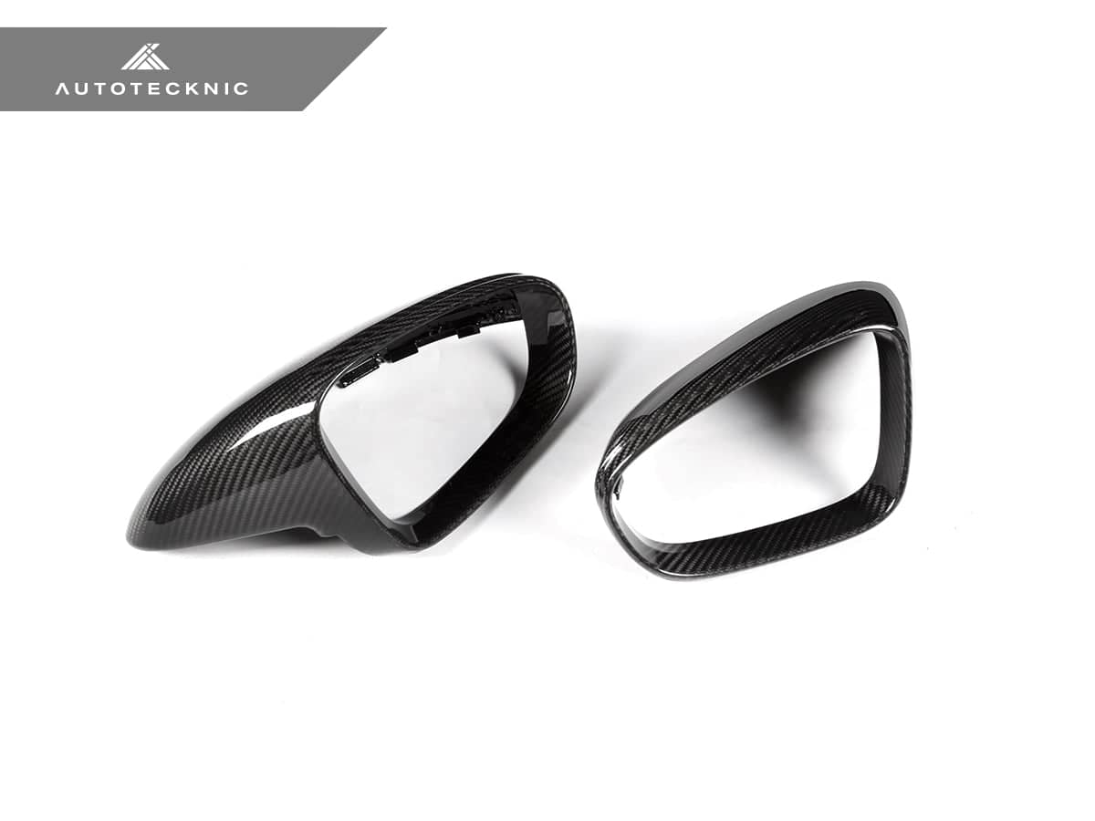 Kies-Motorsports AutoTecknic USA AutoTecknic Replacement Dry Carbon Mirror Covers - Porsche 9J1 Taycan