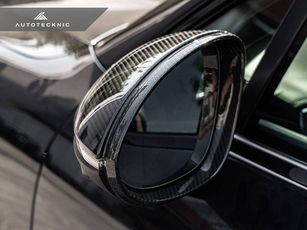 Kies-Motorsports AutoTecknic USA AutoTecknic Replacement Dry Carbon Mirror Covers - Porsche 9Y0 Cayenne 2019-2025 Porsche 9Y0 & 9Y0.2 Cayenne Models