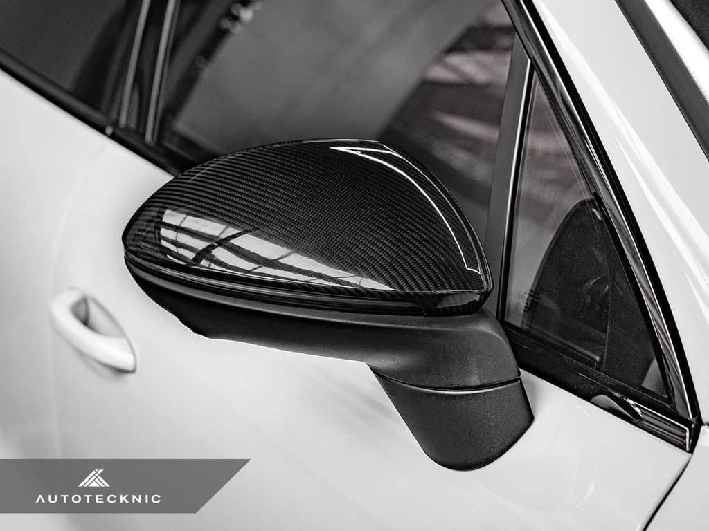 Kies-Motorsports AutoTecknic USA AutoTecknic Replacement Dry Carbon Mirror Covers - Porsche 9Y0 Cayenne 2019-2025 Porsche 9Y0 & 9Y0.2 Cayenne Models / Left Hand Drive