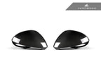 Kies-Motorsports AutoTecknic USA AutoTecknic Replacement Dry Carbon Mirror Covers - Porsche 9Y0 Cayenne 2019-2025 Porsche 9Y0 & 9Y0.2 Cayenne Models / Left Hand Drive
