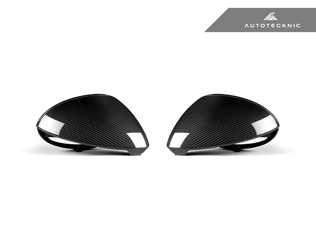 Kies-Motorsports AutoTecknic USA AutoTecknic Replacement Dry Carbon Mirror Covers - Porsche 9Y0 Cayenne 2019-2025 Porsche 9Y0 & 9Y0.2 Cayenne Models / Left Hand Drive