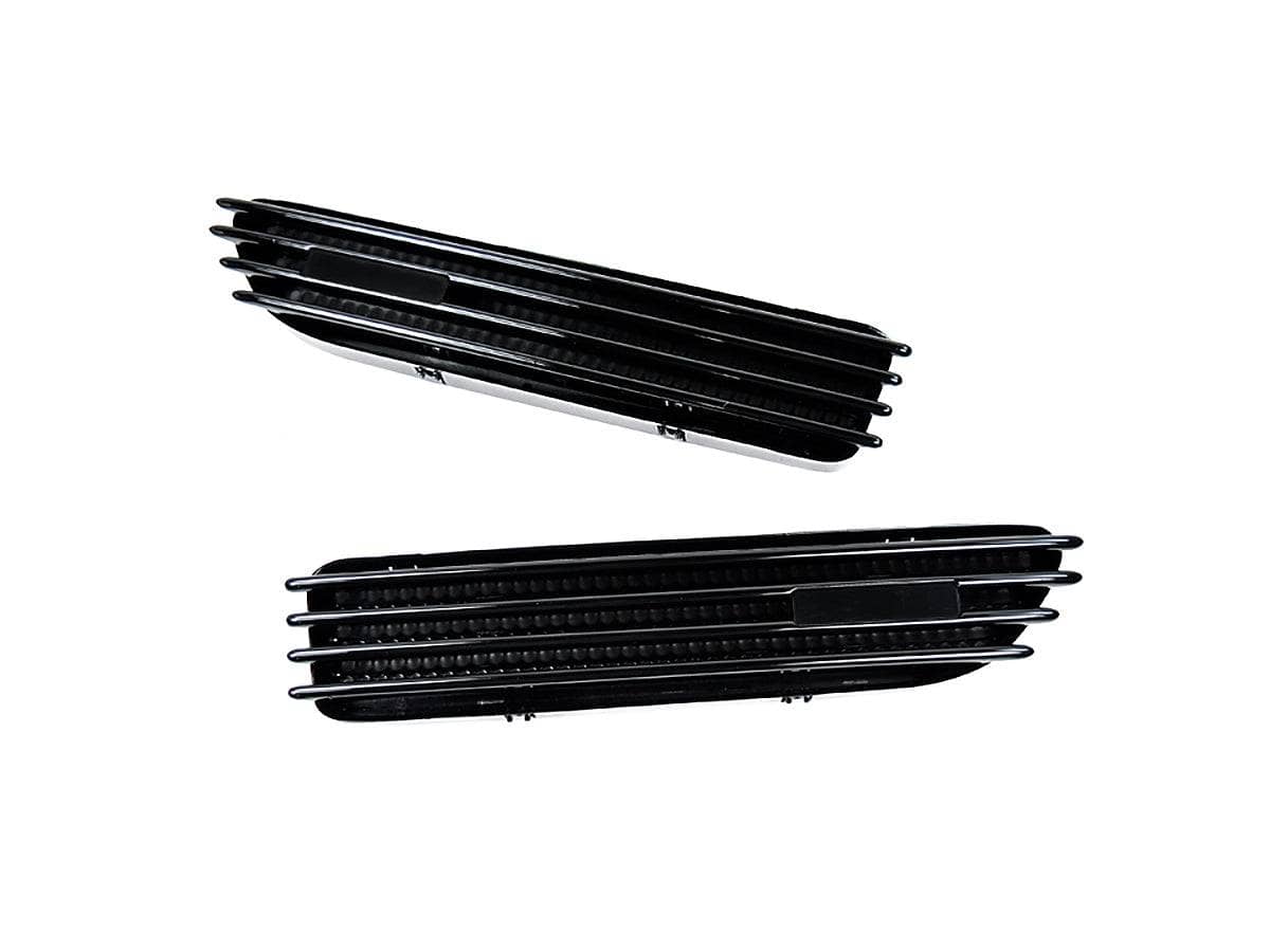 Kies-Motorsports AutoTecknic USA AutoTecknic Replacement Glazing Black Fender Gills - BMW E46 M3