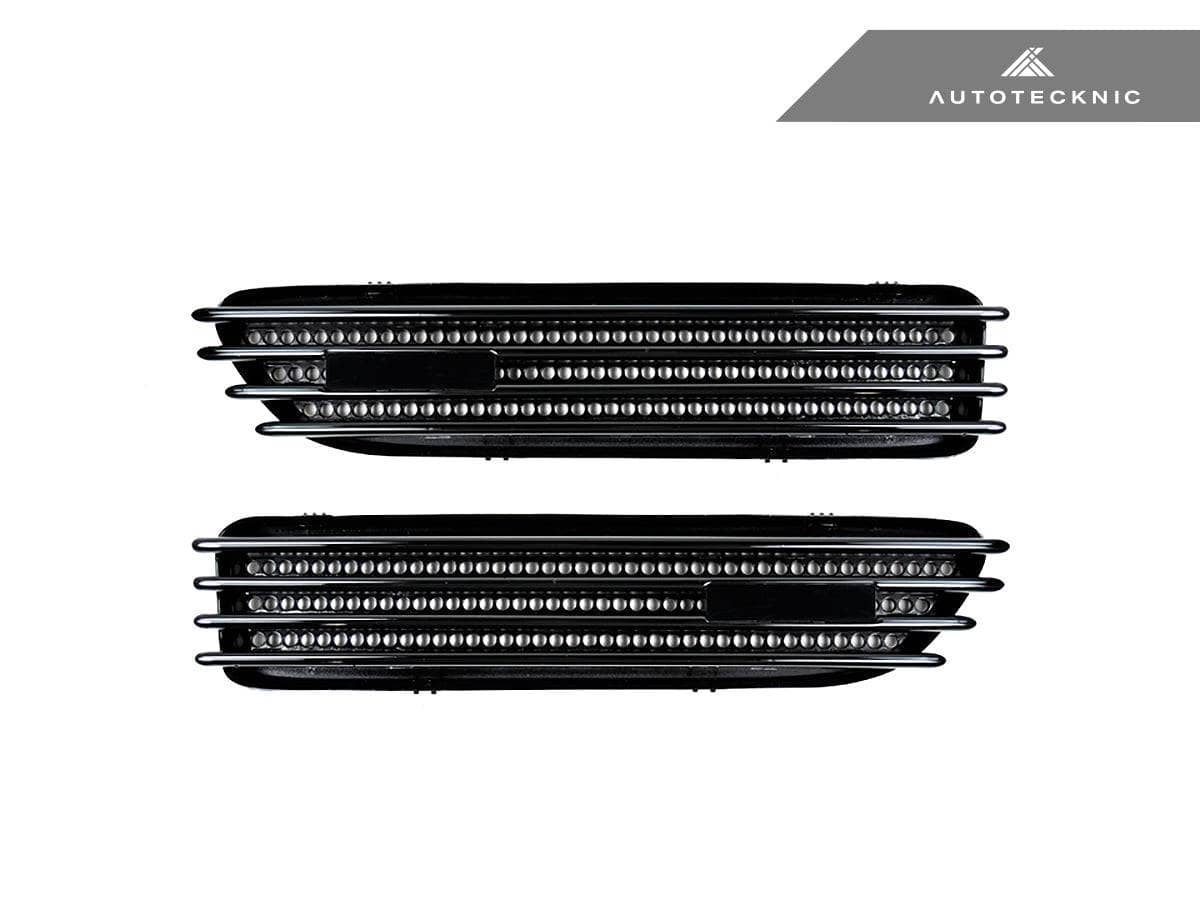 Kies-Motorsports AutoTecknic USA AutoTecknic Replacement Glazing Black Fender Gills - BMW E46 M3