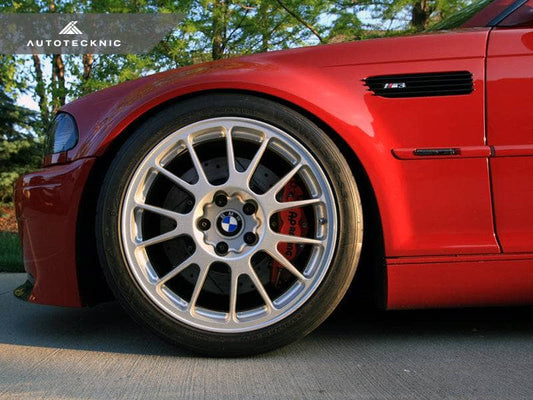 Kies-Motorsports AutoTecknic USA AutoTecknic Replacement Glazing Black Fender Gills - E46 Coupe & Cabrio | M3