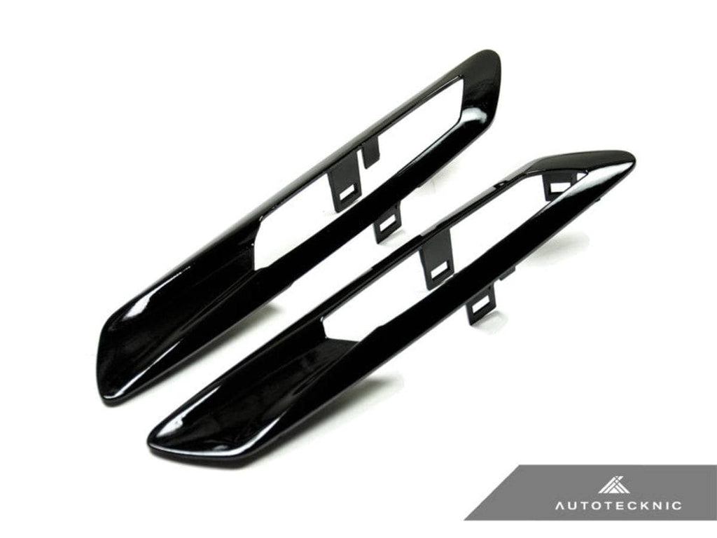 Kies-Motorsports AutoTecknic USA AutoTecknic Replacement Glazing Black Fender Light Trims - BMW F10 Sedan | F11 Wagon | 5-Series
