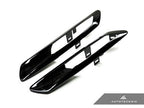 Kies-Motorsports AutoTecknic USA AutoTecknic Replacement Glazing Black Fender Light Trims - F10 Sedan/ F11 Wagon | 5 Series