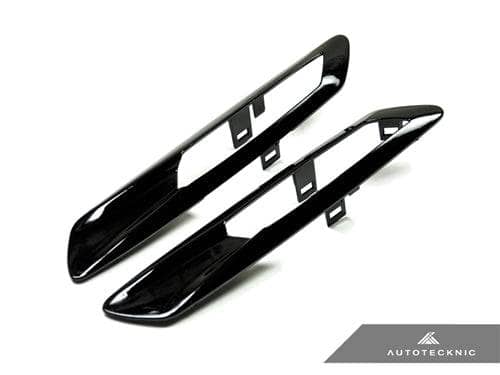 Kies-Motorsports AutoTecknic USA AutoTecknic Replacement Glazing Black Fender Light Trims - F10 Sedan/ F11 Wagon | 5 Series