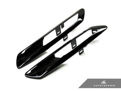 Kies-Motorsports AutoTecknic USA AutoTecknic Replacement Glazing Black Fender Light Trims - F10 Sedan/ F11 Wagon | 5 Series