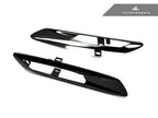 Kies-Motorsports AutoTecknic USA AutoTecknic Replacement Glazing Black Fender Light Trims - F10 Sedan/ F11 Wagon | 5 Series