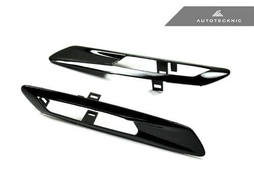 Kies-Motorsports AutoTecknic USA AutoTecknic Replacement Glazing Black Fender Light Trims - F10 Sedan/ F11 Wagon | 5 Series