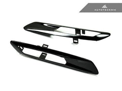 Kies-Motorsports AutoTecknic USA AutoTecknic Replacement Glazing Black Fender Light Trims - F10 Sedan/ F11 Wagon | 5 Series