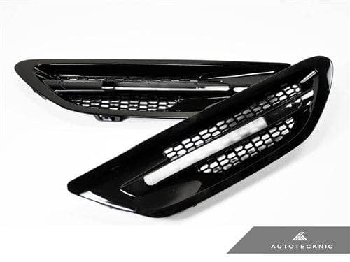 Kies-Motorsports AutoTecknic USA AutoTecknic Replacement Glazing Black Fender Vents - F10 Sedan | M5