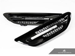 Kies-Motorsports AutoTecknic USA AutoTecknic Replacement Glazing Black Fender Vents - F10 Sedan | M5