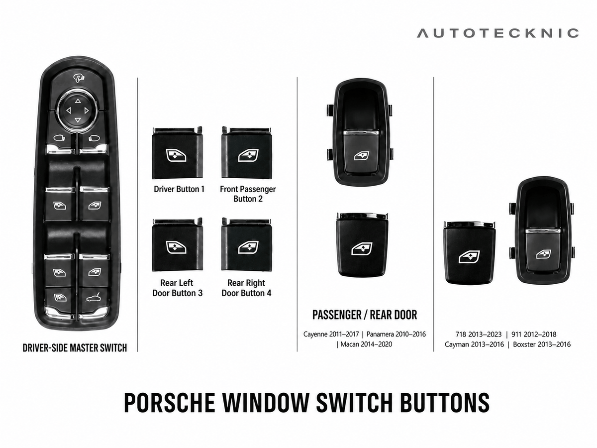 Kies-Motorsports AutoTecknic USA AutoTecknic Replacement Interior Window Switch Button - Porsche