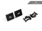 Kies-Motorsports AutoTecknic USA AutoTecknic Replacement Interior Window Switch Button - Porsche Cayenne 2019-2025 | Panamera 2017-2024 (Matte Black) / Driver Side Switch Assembly - Front Left (#1)