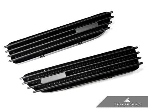 Kies-Motorsports AutoTecknic USA AutoTecknic Replacement Stealth Black Fender Gills - E46 Coupe & Cabrio | M3
