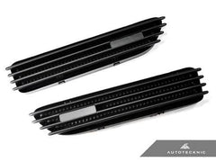 Kies-Motorsports AutoTecknic USA AutoTecknic Replacement Stealth Black Fender Gills - E46 Coupe & Cabrio | M3