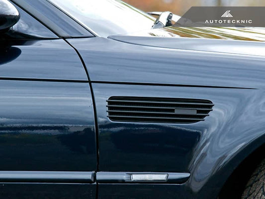 Kies-Motorsports AutoTecknic USA AutoTecknic Replacement Stealth Black Fender Gills - E46 M3