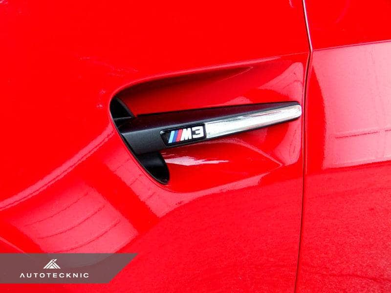 Kies-Motorsports AutoTecknic USA AutoTecknic Replacement Stealth Black Fender Gills - E90 Sedan / E92 Coupe / E93 Cabrio M3