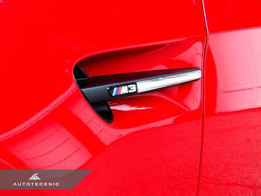 Kies-Motorsports AutoTecknic USA AutoTecknic Replacement Stealth Black Fender Gills - E90 Sedan / E92 Coupe / E93 Cabrio M3