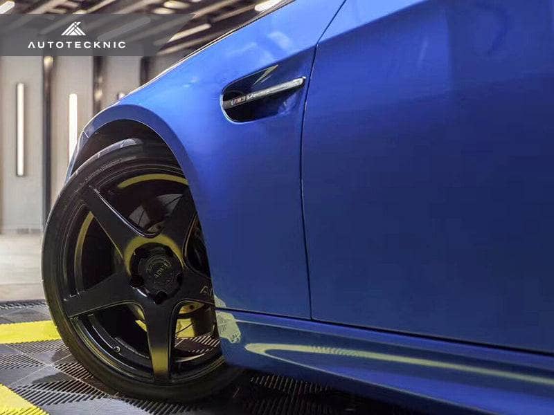 Kies-Motorsports AutoTecknic USA AutoTecknic Replacement Stealth Black Fender Gills - E90 Sedan / E92 Coupe / E93 Cabrio M3