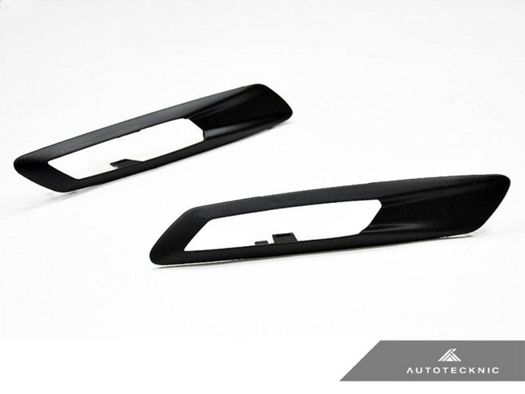 Kies-Motorsports AutoTecknic USA AutoTecknic Replacement Stealth Black Fender Light Trims - BMW F10 Sedan | F11 Wagon | 5-Series