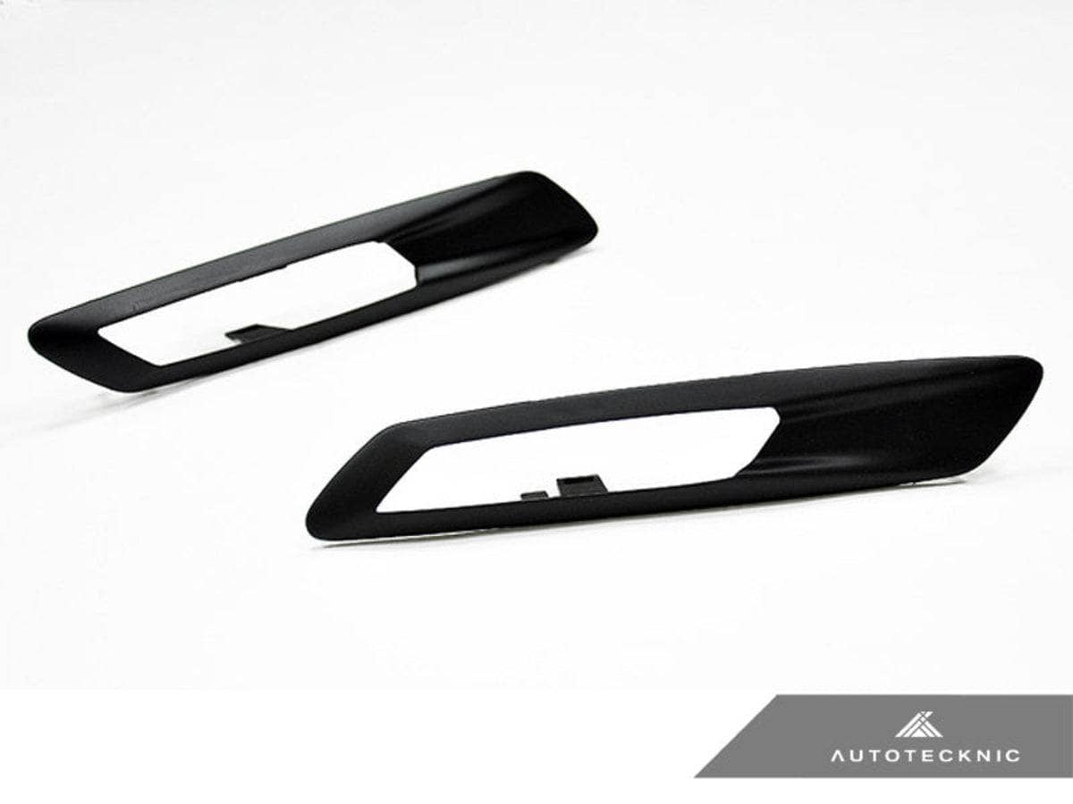 Kies-Motorsports AutoTecknic USA AutoTecknic Replacement Stealth Black Fender Light Trims - BMW F10 Sedan | F11 Wagon | 5-Series