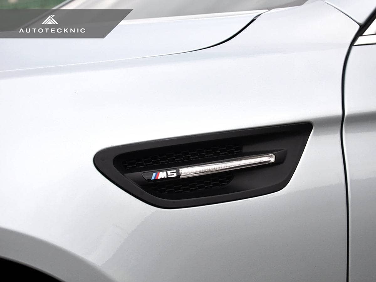 AutoTecknic Replacement Stealth Black Fender Vents - BMW F10 M5 Secondary image