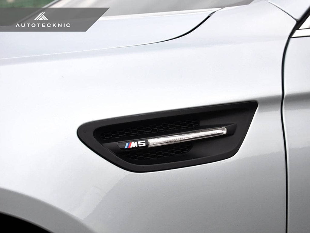 Kies-Motorsports AutoTecknic USA AutoTecknic Replacement Stealth Black Fender Vents - BMW F10 M5