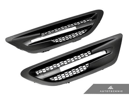 AutoTecknic Replacement Stealth Black Fender Vents - BMW F10 M5 Secondary image