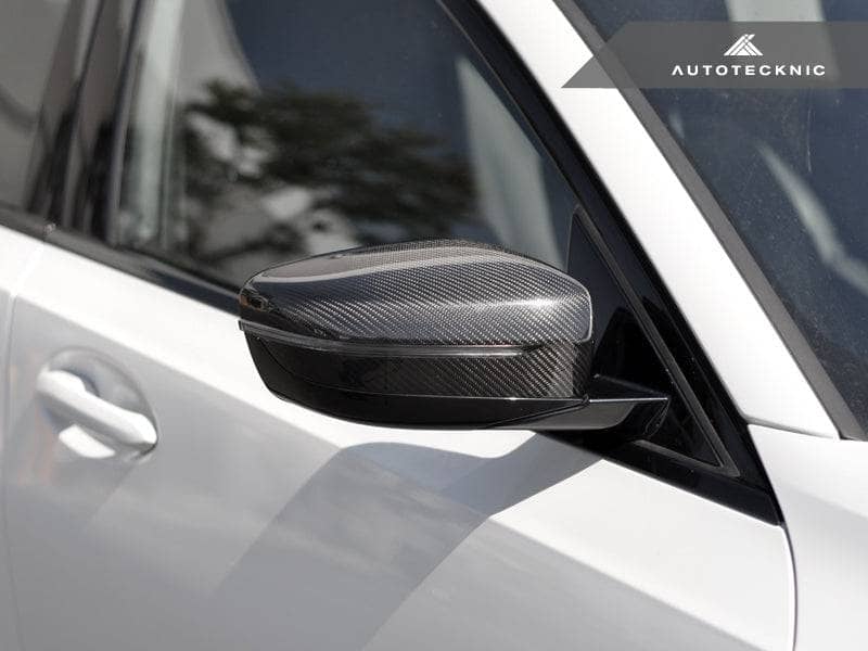 Kies-Motorsports AutoTecknic USA AutoTecknic Replacement Version II Dry Carbon Mirror Covers - BMW G30 5-Series | G32 6-Series GT | G11 7-Series