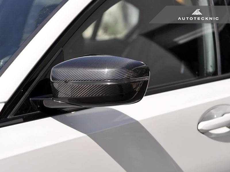 Kies-Motorsports AutoTecknic USA AutoTecknic Replacement Version II Dry Carbon Mirror Covers - BMW G30 5-Series | G32 6-Series GT | G11 7-Series