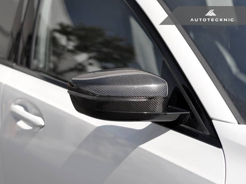 Kies-Motorsports AutoTecknic USA AutoTecknic Replacement Version II Dry Carbon Mirror Covers - G30 5-Series | G32 6-Series GT | G11 7-Series