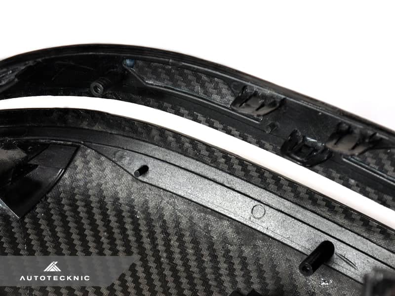 Kies-Motorsports AutoTecknic USA AutoTecknic Replacement Version II Dry Carbon Mirror Covers - G30 5-Series | G32 6-Series GT | G11 7-Series