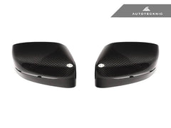 Kies-Motorsports AutoTecknic USA AutoTecknic Replacement Version II Dry Carbon Mirror Covers - G30 5-Series | G32 6-Series GT | G11 7-Series