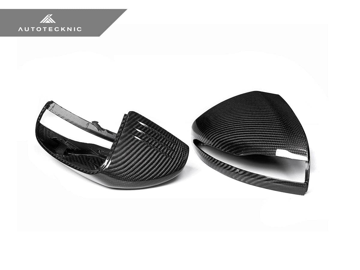 Kies-Motorsports AutoTecknic USA AutoTecknic Replacement Version II Dry Carbon Mirror Covers - Mercedes-Benz W205 C-Class