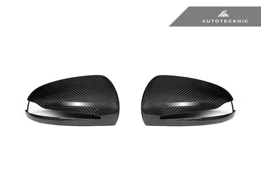 Kies-Motorsports AutoTecknic USA AutoTecknic Replacement Version II Dry Carbon Mirror Covers - Mercedes-Benz W205 C-Class