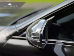 Kies-Motorsports AutoTecknic USA AutoTecknic Replacement Version II Dry Carbon Mirror Covers - Mercedes-Benz W257 CLS-Class