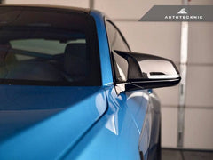 Kies-Motorsports AutoTecknic USA AutoTecknic Replacement Version II M-Inspired Dry Carbon Mirror Covers - F87 M2 | F22 2-Series | F30 3-Series | F32/ F36 4-Series