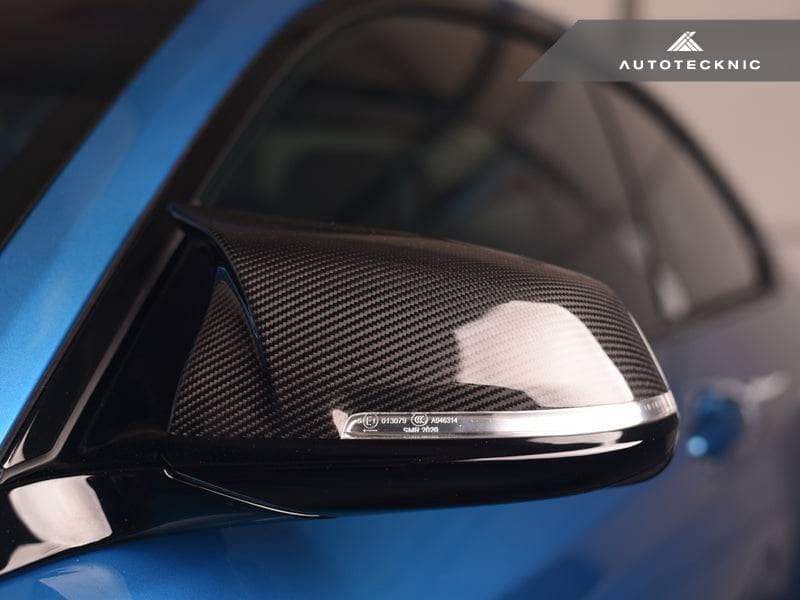 Kies-Motorsports AutoTecknic USA AutoTecknic Replacement Version II M-Inspired Dry Carbon Mirror Covers - F87 M2 | F22 2-Series | F30 3-Series | F32/ F36 4-Series
