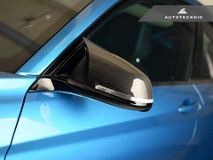 Kies-Motorsports AutoTecknic USA AutoTecknic Replacement Version II M-Inspired Dry Carbon Mirror Covers - F87 M2 | F22 2-Series | F30 3-Series | F32/ F36 4-Series