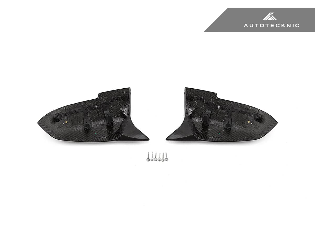 Kies-Motorsports AutoTecknic USA AutoTecknic Replacement Version II M-Inspired Dry Carbon Mirror Covers - F87 M2 | F22 2-Series | F30 3-Series | F32/ F36 4-Series
