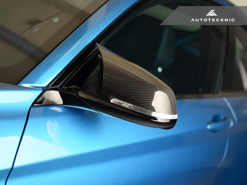 Kies-Motorsports AutoTecknic USA AutoTecknic Replacement Version II M-Inspired Dry Carbon Mirror Covers - F87 M2 | F22 2-Series | F30 3-Series | F32/ F36 4-Series