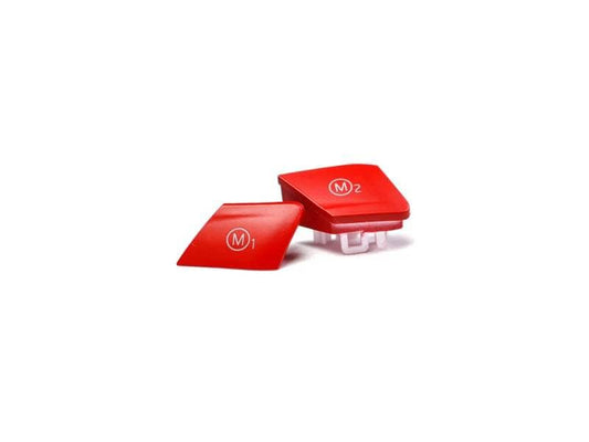 Kies-Motorsports AutoTecknic USA AutoTecknic Satin Red M1/ M2 Button Set - F85 X5M | F86 X6M