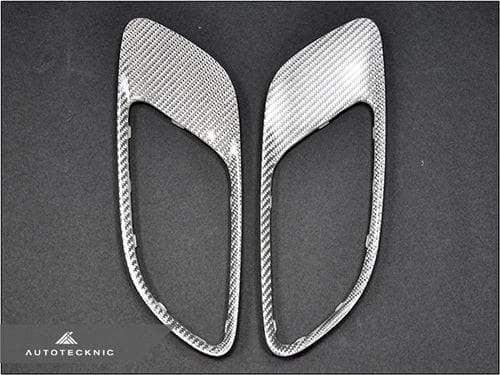 Kies-Motorsports AutoTecknic USA AutoTecknic Silver Fiber Hood Vents - E90 M3 | E92 M3 | E93 M3