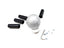 Kies-Motorsports AutoTecknic USA AutoTecknic Sphere Silver Fiber Shift Knob - Universal